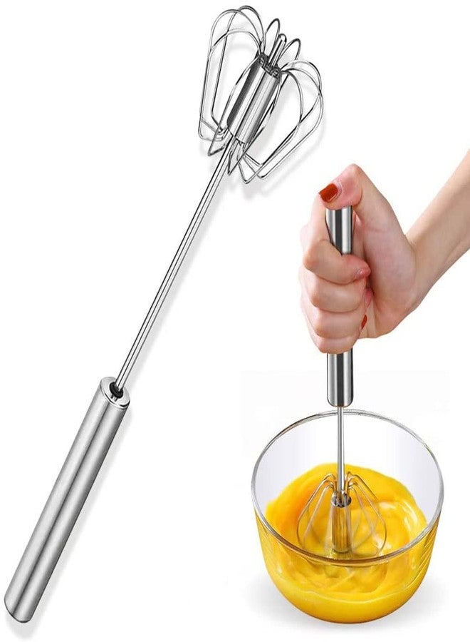 Woffely Stainless Steel Manual Power Free Hand Push Whisk Hand Blender, Mathani, Ravai, Madhani, Egg Beater, Frother, Stirrer, Blending, Whisking, Beating, Stirring Lassi/Butter Milk Maker/Mixer - Image 1